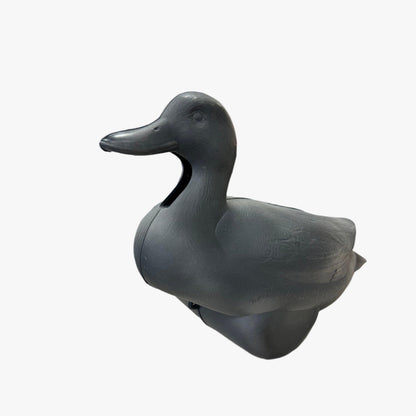 Front side of the jahpoo flyway deputy motion duck decoy matte black decoy